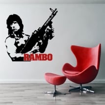 Decorative vinyl sylvester stallone rambo
