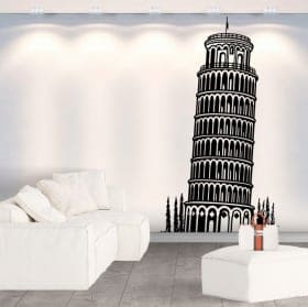 Decorative vinyls and stickers tower of pisa