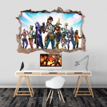Fortnite 3d hole sticker