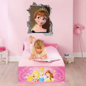 Disney vinyl Frozen Sven and Olaf hole 3D wall