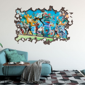 Vinyl sticker pokemon 3d