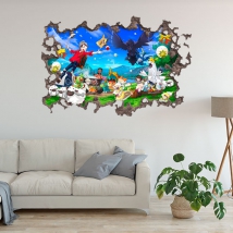 3d pokémon hole stickers