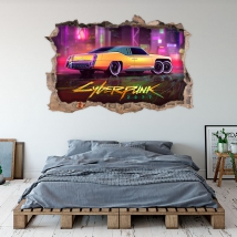 Cyberpunk car 3d vinyls