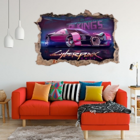 Cyberpunk car 3d vinyls