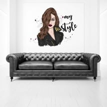 Decorative vinyls and stickers woman my style