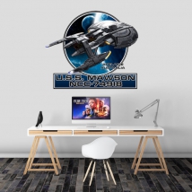 Adhesive vinyl star trek ship