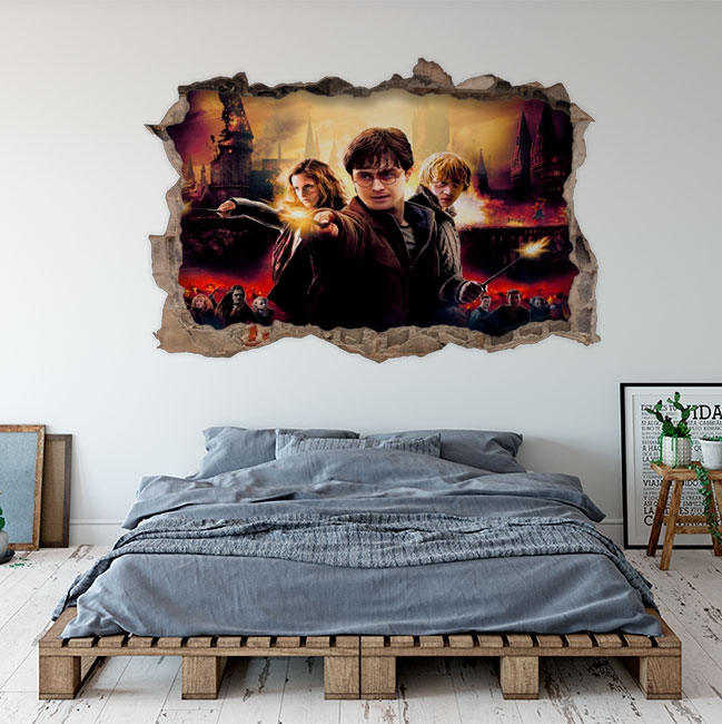 Harry Potter Hogwarts Castle 3D Torn Paper Effect Decal