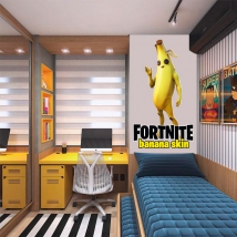 Adhesive vinyls video game fortnite banana
