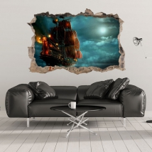 Decorative vinyls and 3d stickers pirates of the caribbean