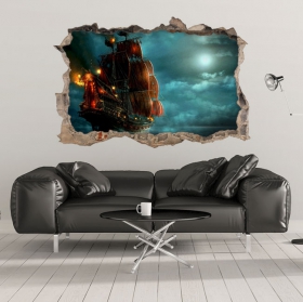 Decorative vinyls and 3d stickers pirates of the caribbean