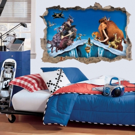Vinyls and stickers 3d ice age