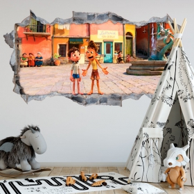 Decorative vinyl 3d luca disney pixar