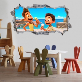 Decorative vinyl 3d luca disney pixar