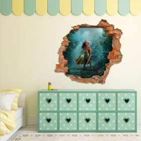 Adhesive vinyl 3d hole raya and the last dragon