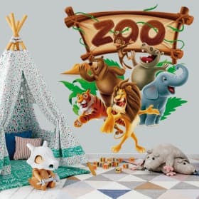 Vinyls and stickers zoo animals