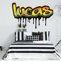 Graffiti effect custom name vinyl