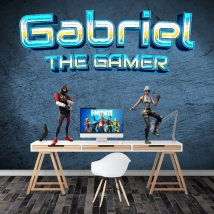 Vinyl custom name and phrase the gamer