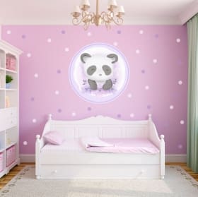 Youth or children's vinyls panda bear