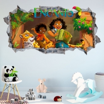 Decorative vinyl broken wall 3d disney charm