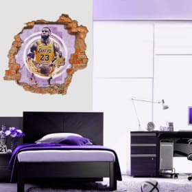 3d vinyls and stickers lebron james nba