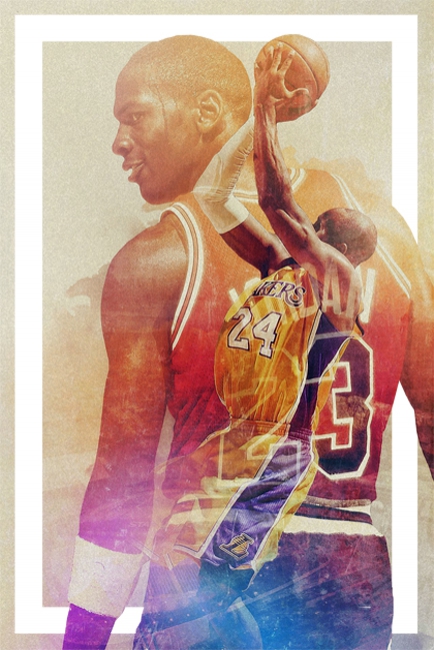 Wall mural or poster michael jordan