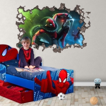 🥇 Vinilos y pegatinas 3d spider-man miles morales 🥇