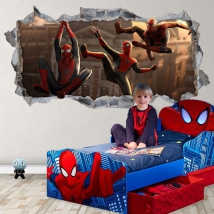 Decorative vinyls and stickers 3d broken wall spider-man no way home