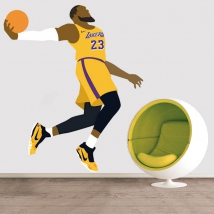 Vinyl and stickers basketball lebron james