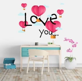 Decorative vinyl and stickers love you