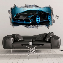 Vinyl 3d car lamborghini tron