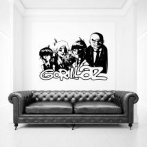 Vinyl and stickers gorillaz
