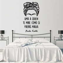 Decorative vinyl and stickers phrase frida kahlo