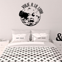 Decorative vinyl movies and series trip to the moon