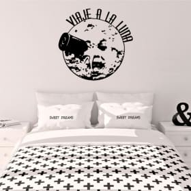 Decorative vinyl movies and series trip to the moon