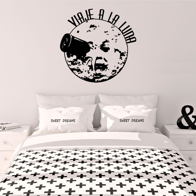 Decorative vinyl movies and series trip to the moon