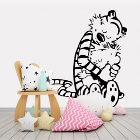 Wall stickers calvin and hobbes