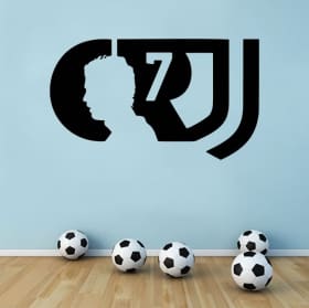Vinyl and stickers soccer logo cristiano ronaldo