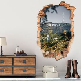3d vinyl hollywood sign