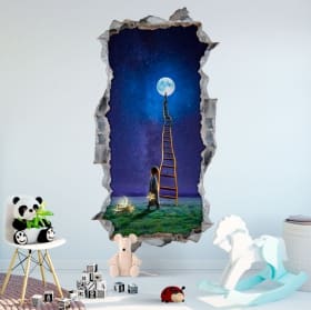 Children's 3d vinyl stairway to the moon