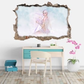 Vinyl 3d woman angel