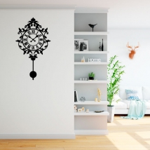Decorative vinyl wall clock