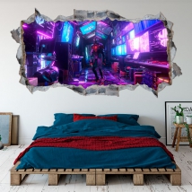Decorative vinyl 3d marvel spider-man miles morales