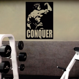 Wall decals for gyms sylvester stallone
