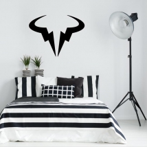 Decorative vinyl and stickers tennis logo rafa nadal