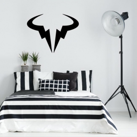 Decorative vinyl and stickers tennis logo rafa nadal