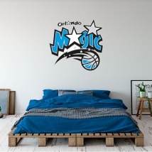 Wall decal basketball nba shield orlando magic
