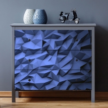Vinyls to decorate furniture and cabinets geometry 3d