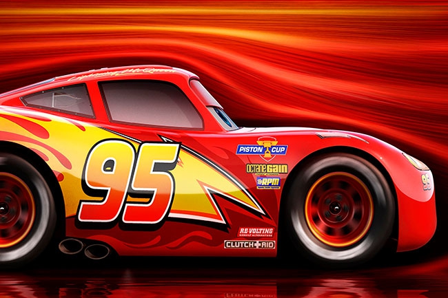 🥇 Papel pintado o fotomural disney pixar rayo mcqueen cars 3 🥇