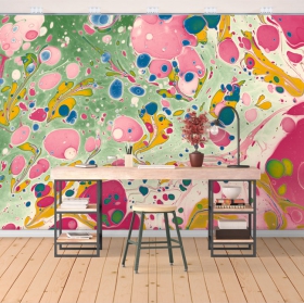 Wall mural or wallpaper background paint stains
