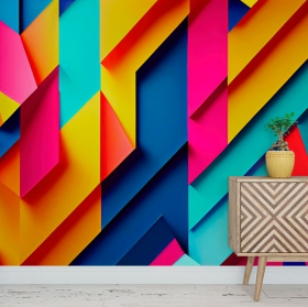 Wall mural or wallpaper background paint stains